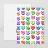 Briefkaart snoep Valentijn hart (Voorkant / Achterkant)