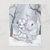 briefkaart "Snow Bunny" (Voorkant)