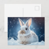 Briefkaart Snow Bunny (Voorkant / Achterkant)