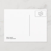 Briefkaart Snow Leopard (Achterkant)