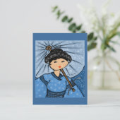 Briefkaart Snow Princess (Staand voorkant)
