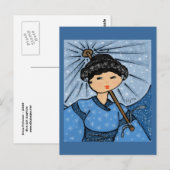 Briefkaart Snow Princess (Voorkant / Achterkant)