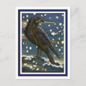 Briefkaart Snow Raven (Voorkant)