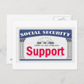 Briefkaart sociale zekerheid (Voorkant / Achterkant)