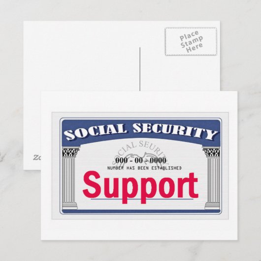 Briefkaart sociale zekerheid (Voorkant / Achterkant)