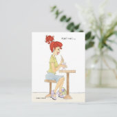 Briefkaart Soda Girl (Staand voorkant)