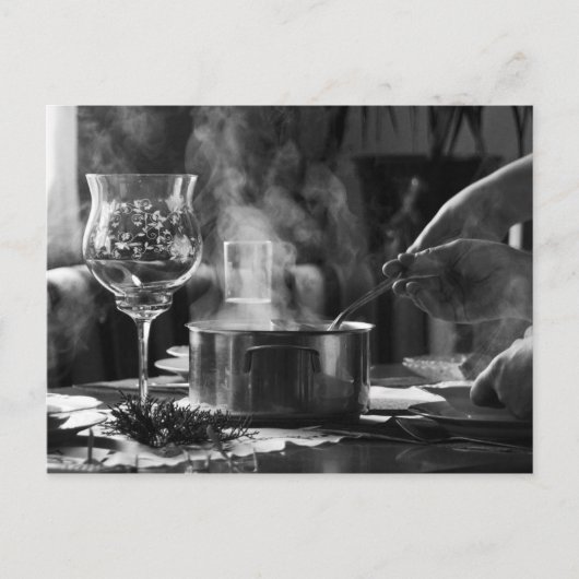 Briefkaart "Soep voor Kerst" (Voorkant)