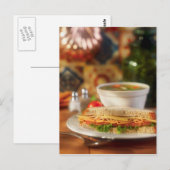 BRIEFKAART SOUP EN SANDWICH LUNCH (Voorkant / Achterkant)