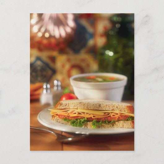 BRIEFKAART SOUP EN SANDWICH LUNCH (Voorkant)