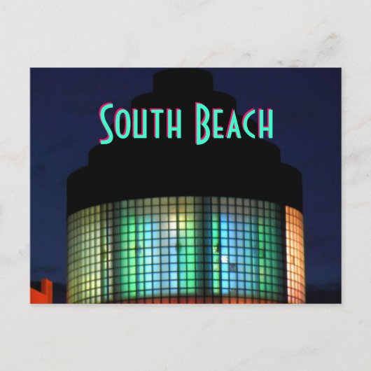 ~BRIEFKAART South Beach Art Deco~ Briefkaart (Voorkant)