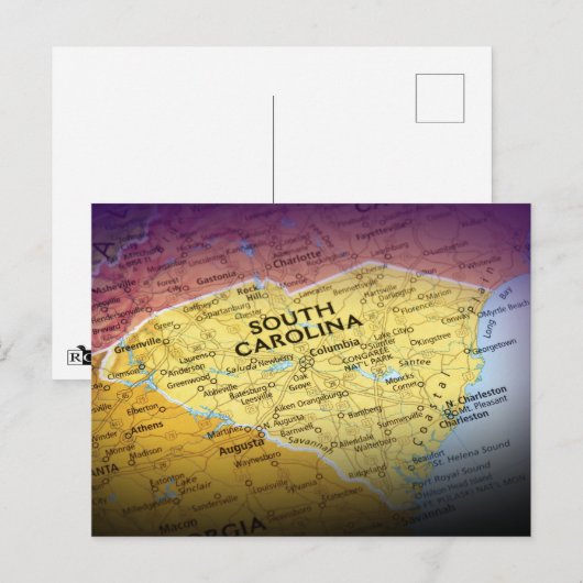 Briefkaart South Carolina (Voorkant / Achterkant)