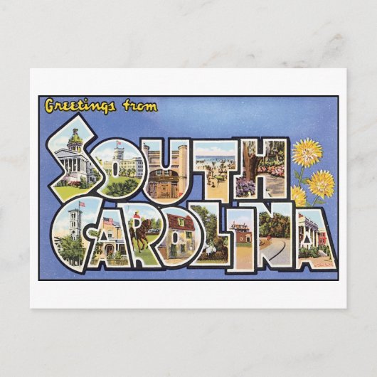 Briefkaart South Carolina (Voorkant)