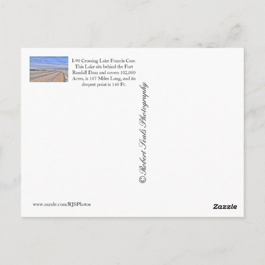 Briefkaart South Dakota (Achterkant)