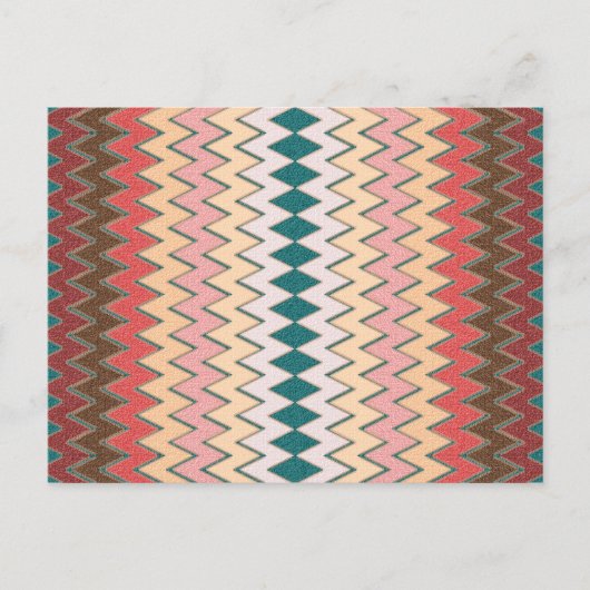 Briefkaart Southwest Chevron Zigzag (Voorkant)