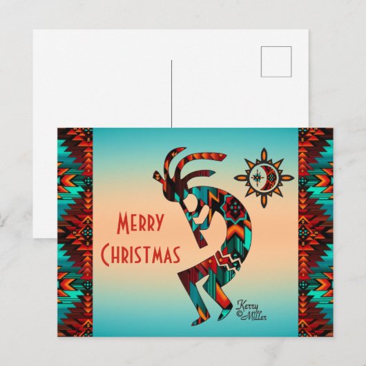 Briefkaart Southwest Kokopelli (Voorkant / Achterkant)