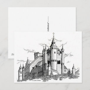 Briefkaart - Spaans kasteel