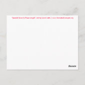 Briefkaart Spaans Serenity Prayer Angel (Achterkant)