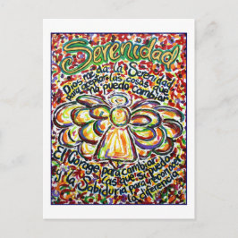 Briefkaart Spaans Serenity Prayer Angel