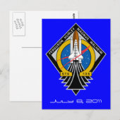 Briefkaart Space Shuttle Atlantis (Voorkant / Achterkant)