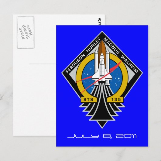 Briefkaart Space Shuttle Atlantis (Voorkant / Achterkant)