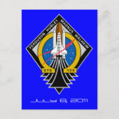 Briefkaart Space Shuttle Atlantis (Voorkant)