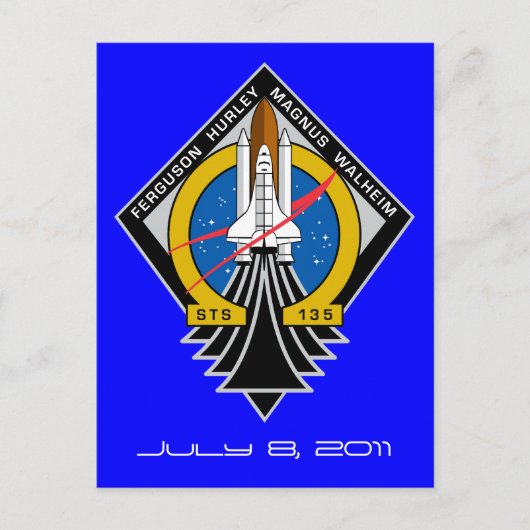 Briefkaart Space Shuttle Atlantis (Voorkant)