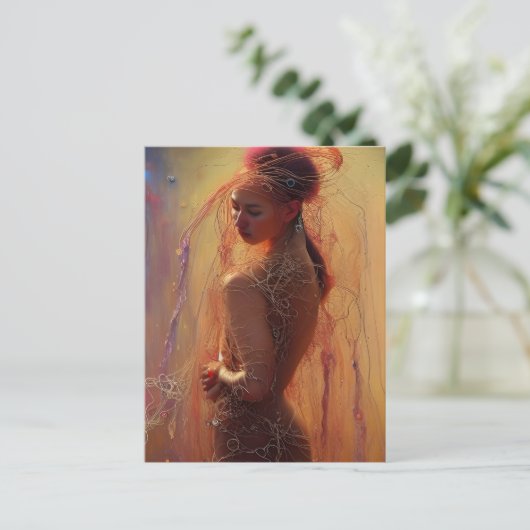 Briefkaart Spaghetti Clothing Model (Staand voorkant)