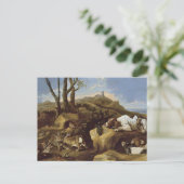 Briefkaart: Spanjaarden Stalken Konijnen in de Dui Briefkaart (Staand voorkant)