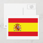 Briefkaart Spanje-vlag (Voorkant / Achterkant)