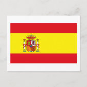 Briefkaart Spanje-vlag (Voorkant)
