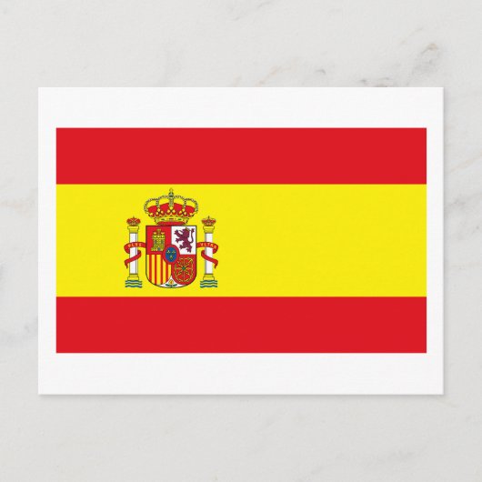 Briefkaart Spanje-vlag (Voorkant)