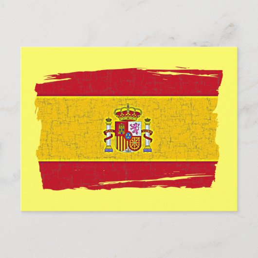 BRIEFKAART SPANJE VLAG (Voorkant)