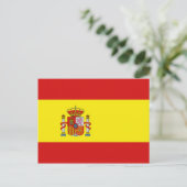 Briefkaart Spanje-vlag (Staand voorkant)