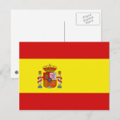 Briefkaart Spanje-vlag (Voorkant / Achterkant)