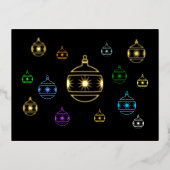 Briefkaart - Sparkeling Holiday Ornaments (Voorkant)