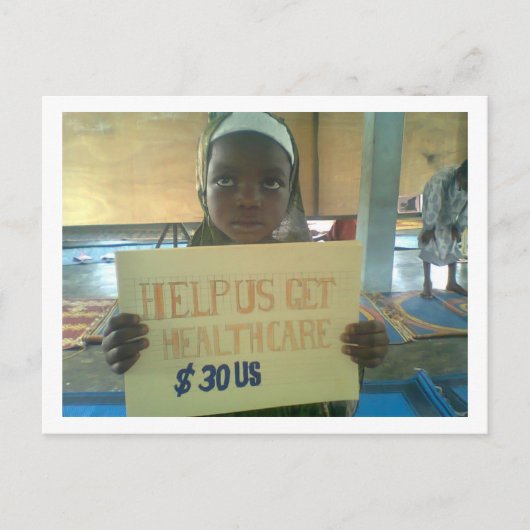 Briefkaart speciale projecten van Baitul Salaam (Voorkant)