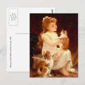 Briefkaart: Spelen met de kitten Briefkaart (Voorkant / Achterkant)