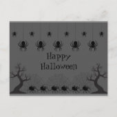 Briefkaart Spider Halloween (Voorkant)