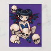 briefkaart "Spiders en Skulls" (Voorkant)