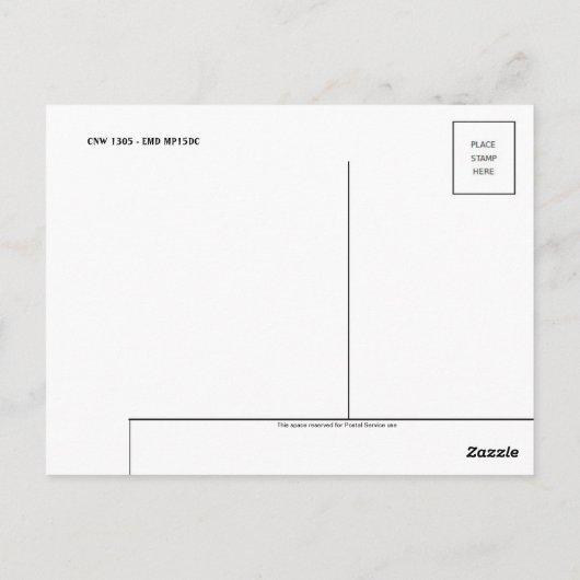 Briefkaart spoorweg (Achterkant)