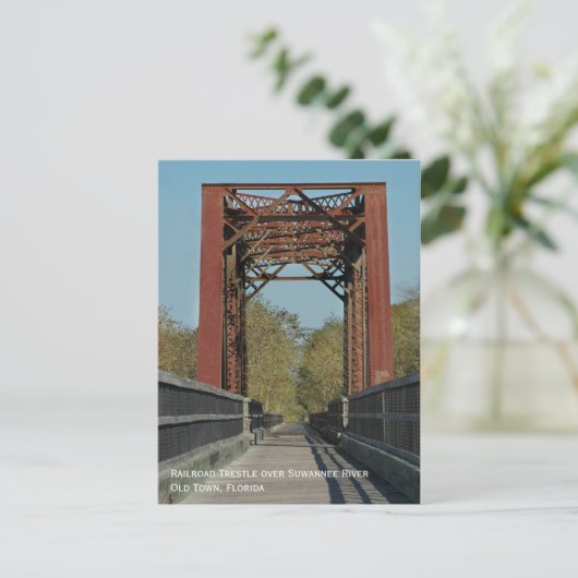 Briefkaart Spoorweg Trestle (Staand voorkant)