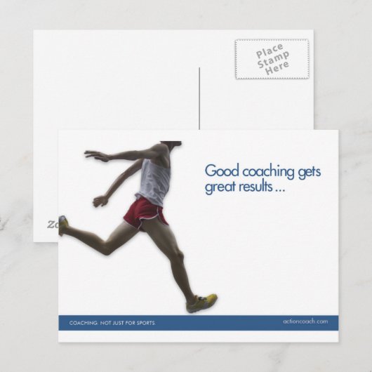 Briefkaart Sport volgen (Voorkant / Achterkant)