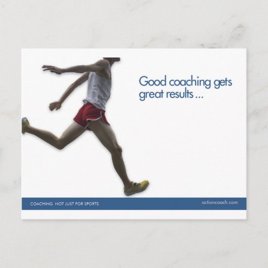 Briefkaart Sport volgen (Voorkant)