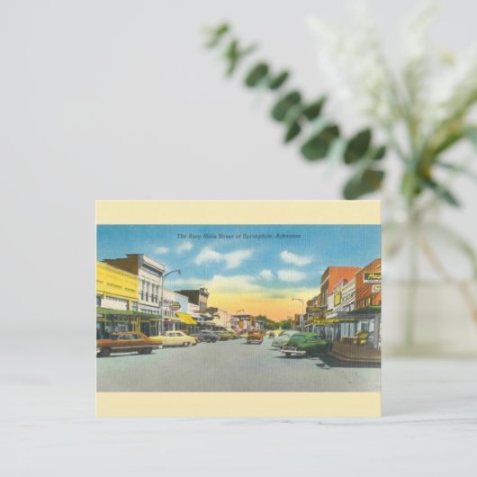 Briefkaart Springdale Arkansas (Staand voorkant)