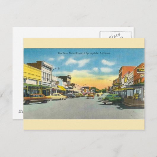  Briefkaart Springdale Arkansas (Voorkant / Achterkant)