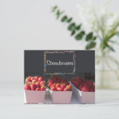 Briefkaart - Srawberry-beugels met teken (Staand voorkant)