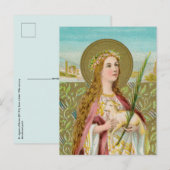 Briefkaart St. Agnes van Rome (BC 01) (Voorkant / Achterkant)