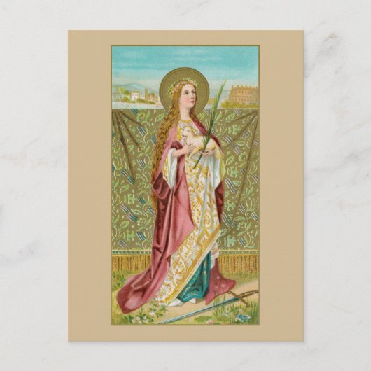 Briefkaart St. Agnes van Rome (BC 01) (Voorkant)