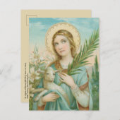 Briefkaart St. Agnes van Rome (MH01) (Voorkant / Achterkant)