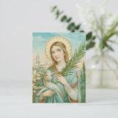 Briefkaart St. Agnes van Rome (MH01) (Staand voorkant)